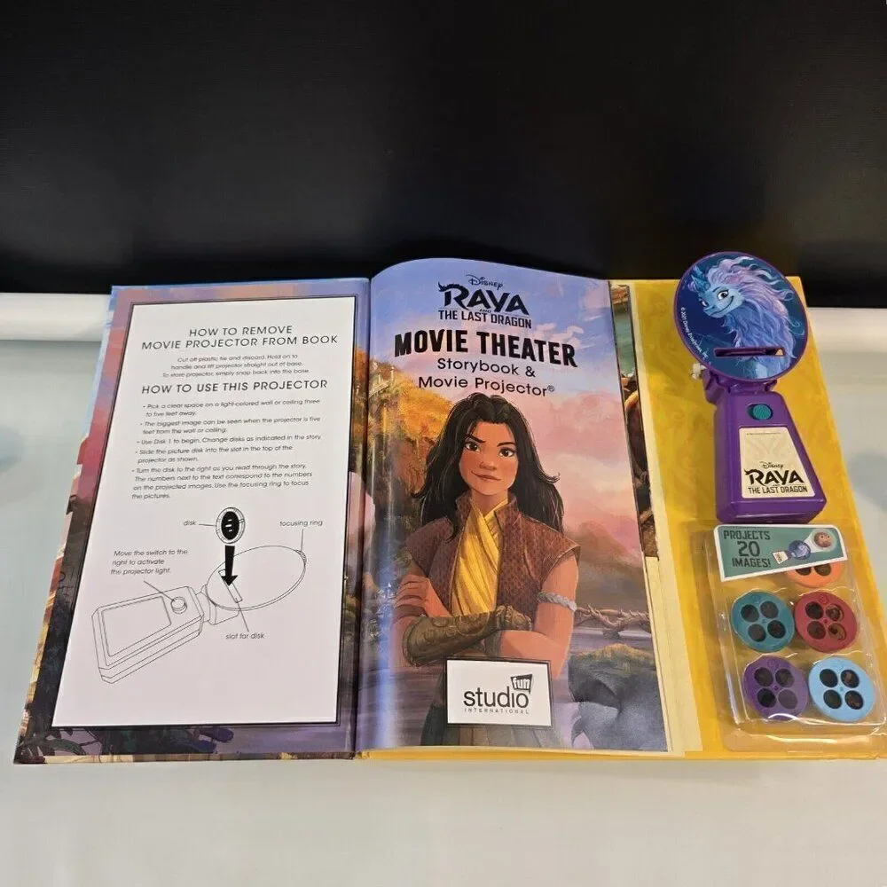 Disney: Raya and the Last Dragon Movie Theater Storybook & Movie Projector